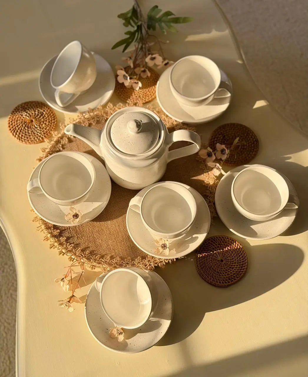 Ivory White Premium Dinner Set - 45 pcs